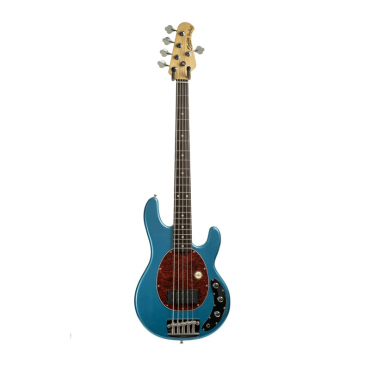 Sterling by Music Man StingRay5 Classic Rosewood Fingerboard 5-String Electric Bass, Toluca Lake Blue