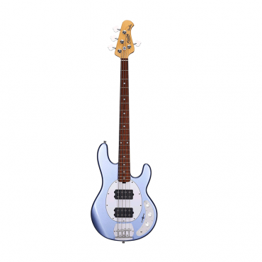 Sterling by Music Man StingRay HH 4-String Bass Guitar, Lake Blue Metallic