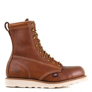 Thorogood American Heritage 8” Safety Toe Plain Toe Maxwear Boot with Maxwear Wedge, Oil-Tanned