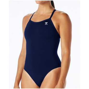 TYR Women's Tyreco Solid Diamondback Swimsuit, Navy