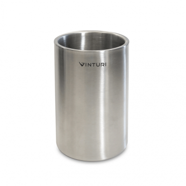 Vinturi V9073 Stainless Steel Double Walled Wine and Champagne Cooler, Stainless Steel Finish