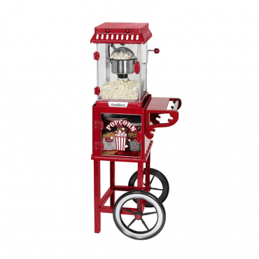 West Bend Popcorn Cart 2.5-Ounce Non-Stick Stainless Steel, Red