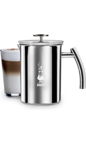 Bialetti Cappuccino Machine Milk Frother, Small, Steel