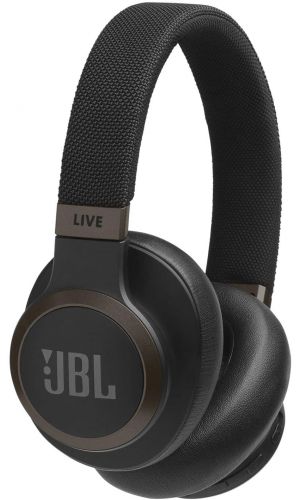JBL Live 650BTNC Over-Ear Wireless Headphones with Noise-Cancelling and Voice Assistant, Black