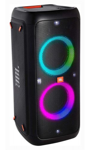 JBL Party Box 300 Powerful, Portable Party Speaker with Vivid Light Effects, Bluetooth Connectivity, Mic/Guitar Input and Rechargeable Battery with 18-hours of Playtime