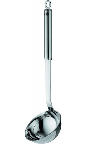 Rosle 5.4-Ounce Stainless Steel Round Handle Ladle with Pouring Rim