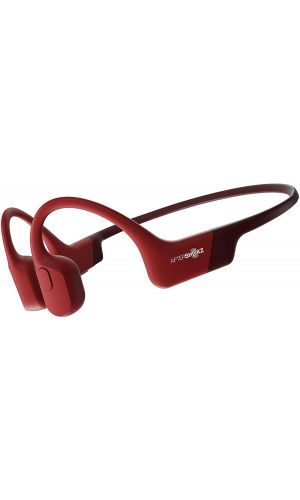 AfterShokz AS800SR Aeropex Open-Ear Wireless Bone Conduction Headphones, Solar Red