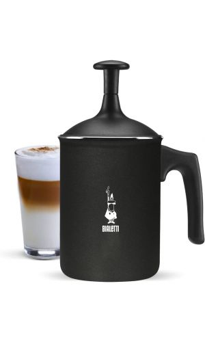 Bialetti Tuttocrema Milk Frother, 6-Cups, Black