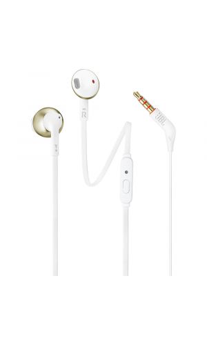 JBL Tune 205 In-Ear Headphone with One-Button Remote/Mic, Champagne Gold