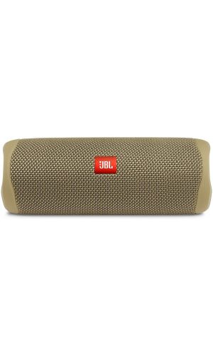 JBL Flip 5 Waterproof Portable Speaker with Bluetooth, Built-in Battery and Microphone, Sand