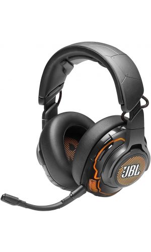 JBL Wired Over-Ear Professional Gaming Headset with JBL Quantum Sound Signature, JBL Quantum Sphere Cancelling, Hi-Res Audio Certified, Detachable Boom Mic, Chat Dial Interface, 3.5MM, USB Type C-A, and USB Type C-C Connections, and RGB Lighting Effects,
