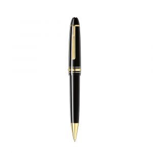 Montblanc Meisterstück LeGrand Gold-Coated clip Ballpoint Pen, Deep Black Precious Resin