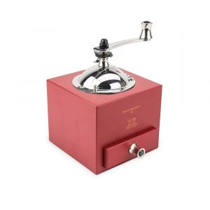 Peugeot Le Moulin d'Olivier Roellinger Manual Wooden Pepper Mill with Handle, 13cm, Chili Red, 25946