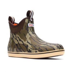 Xtratuf Men's 6-in Mossy Oak™ Bottomland Ankle Deck Boot, 100% Waterproof & Slip-Resistant Outsole, Mossy Oak Bottomland, Medium, 11