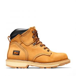 Timberland Men's Pit Boss 6-Inch Work Boot, PRO 24/7 Comfort System™, OrthoLite® Insoles, Leather Upper, Wheat, Medium, 9.5