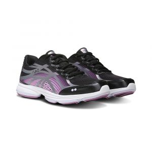 Ryka Women's Devotion Plus 3 Walking Sneaker with RE-ZORB® Cushioning, EVA Midsole & Rubber Sole, Black, Medium, 10