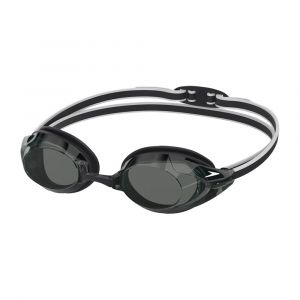 Speedo Adult Vanquisher 3.0 Swim Goggles, UV Protection, Slide & Lock Nose Bridge, Black/Smoke