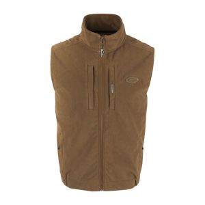 Drake Waterfowl Windproof Layering Vest, Tobacco, XLarge