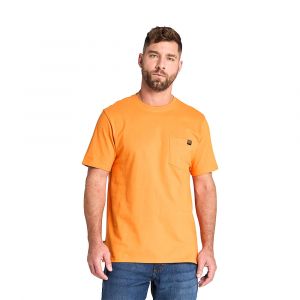 Timberland Men's PRO® Core Pocket T-Shirt, Rugged Texture & Comfortable Fit Workwear, PRO Orange, Small