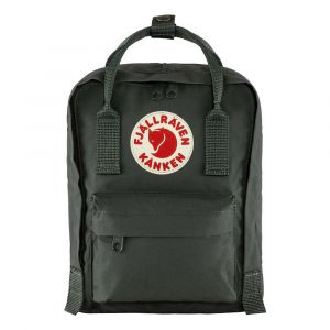 Fjallraven Kanken Mini Classic Backpack with Front Pocket, Removable Seat Cushion & Reflective Logo, Forest Green