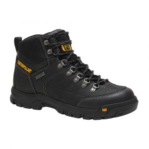 Caterpillar Men's Threshold Waterproof Soft Toe Work Boot, Durable Leather Shoe, Black, 10