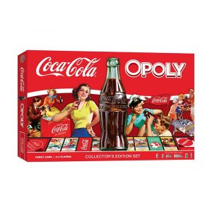 Masterpieces Coca-Cola Opoly Board Game, Classic Vintage Edition, Fun Family Game for 2-6 Players