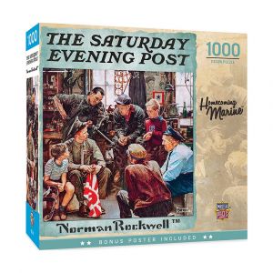 Masterpieces Saturday Evening Post - Homecoming Marine 1000 Piece Jigsaw Puzzle, Family Fun Game