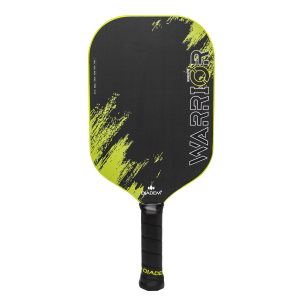 Diadem Warrior V2 Pickleball Paddle with Etched Raw Carbon T700 Face & Taper Tech Molded Handle, Yellow