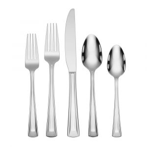 Oneida Cella 42-Piece Everyday Flatware Set, Service For 8, Stainless Steel, Dishwasher Safe