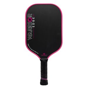 Diadem Warrior Edge Pickleball Paddle with Etched Carbon Fiber Face & Comfort Max Grip, 16mm Width, Pink