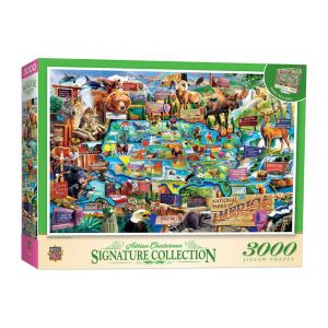 Masterpieces 32x45-Inches Signature Collection - USA National Parks 3000 Piece Jigsaw Puzzle
