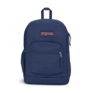 JanSport Cross Town Plus Backpack with One Main Compartment & Padded Laptop Sleeve, Polyester, Navy