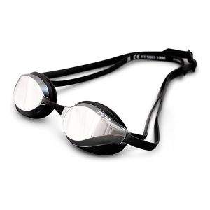 Arena Unisex Python Mirror Goggles for Swimming, Anti Glare, Wide Vision, UV Rays Protection, Silver/Black