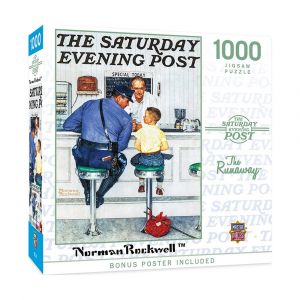 Masterpieces Saturday Evening Post - The Runaway 1000 Piece Jigsaw Puzzle, Family Fun Game