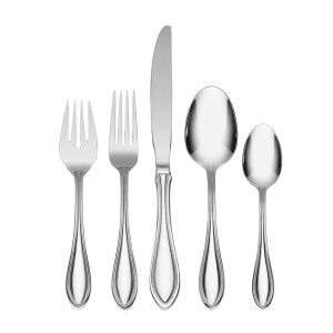 Oneida American Harmony 45-Pc Everyday Flatware Set, Service For 8, Stainless Steel, Dishwasher Safe