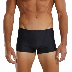 TYR TYReco™ Men's Square Leg Swimsuit - Solid, UPF 50+ Protection, Nylon Blend, Size 30, Black