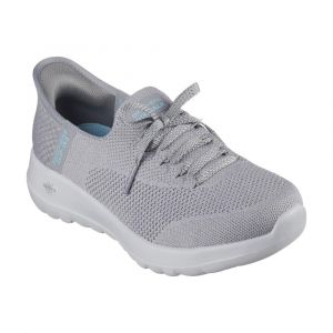 Skechers Women's Slip-ins Go Walk Joy - Abby Sneaker, Mesh Upper with Air-Cooled Memory Foam® Insole, Gray, Medium
