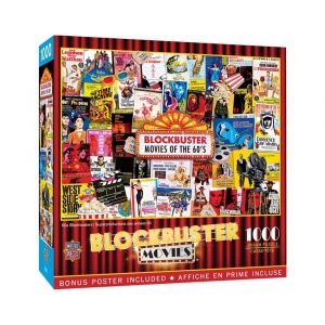 MasterPieces 60's Blockbusters 1000-Piece Jigsaw Puzzle, Revisit Hollywood Classics, Bonus Poster