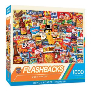 MasterPieces Flashbacks - Mom's Pantry 1000-Piece Jigsaw Puzzle, Pantry Favorites, Bonus Poster