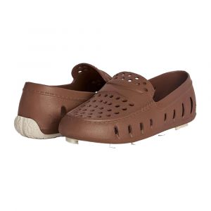 Floafers Kid's Prodigy Driver Foam Shoes, Non-Slip & Scruff-Proof Sole, Driftwood Brown/Coconut