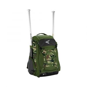 Easton Walk-Off IV Bat & Equipment Backpack with External Helmet Holder, Dual Zipper Design, Army Camo