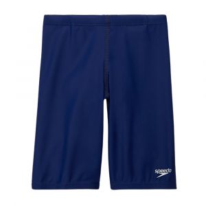 Speedo Boys Learn to Swim Jammer, UPF 50+ Protection & Chlorine Resistant, Nylon Blend, Navy, 7