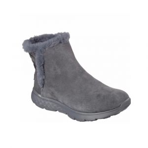 Skechers Performance Women's On The Go 400 Blaze Winter Boots, Suede Upper & Faux Fur Lining, Charcoal, 10