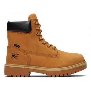 Timberland PRO® Men's Direct Attach 6-Inch Industrial Work Boot, 100% Leather, Steel Safety Toe, Wheat, Wide, 10