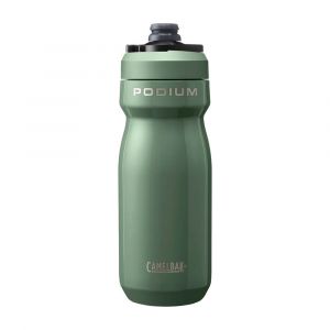 CamelBak Podium Steel Insulated Stainless Steel 18oz Bike Water Bottle, Cycling Gear, Moss