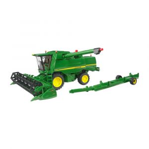 Bruder John Deere T670i Combine Harvester with Trailer Hitch and Self-Folding Lids, Green, 09804