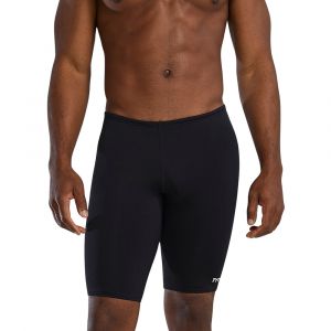TYR Men's Durafast Elite® Jammer Swimsuit - Solid, Chlorine Proof & UPF 50+, Polyester Blend, SDUR7A, Black, 34