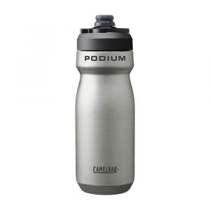 CamelBak Podium Steel Insulated Stainless Steel 18oz Bike Water Bottle, Cycling Gear, Silver