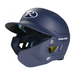 Rawlings 2022 Mach Adjust Right Handed Batting Helmet, Pre-Attached Adjustable EXT Flap, Senior, Black