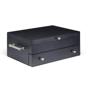 Reed and Barton Charcoal Flatware Chest, Holds Up to 250 Pieces, Service for 12, 895335